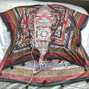 boho hippie kimono cover-up